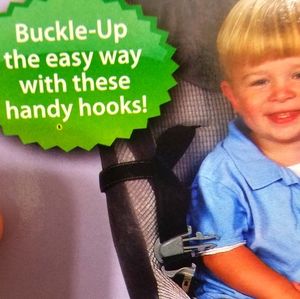 New Seatbelt Car Seat Strap Holders, 2 pack